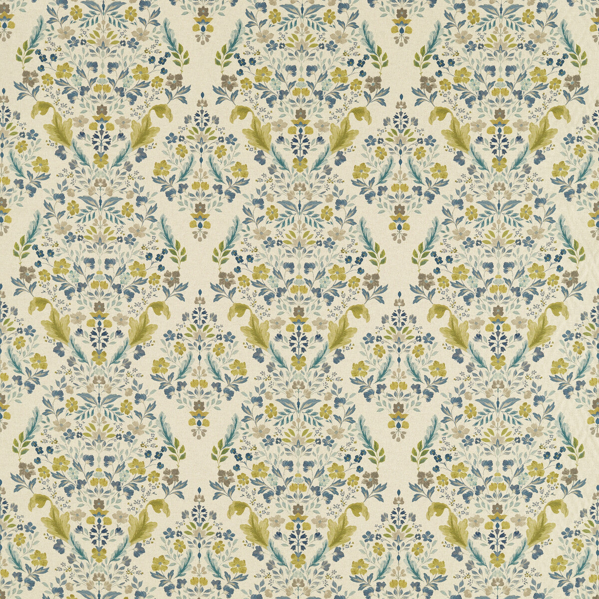 CLARKE AND CLARKE F1558/03.CAC.0 GAWTHORPE MINERAL/LINEN Fabric - Eade's Wallpaper