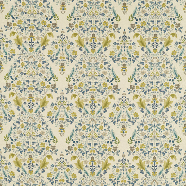 CLARKE AND CLARKE F1558/03.CAC.0 GAWTHORPE MINERAL/LINEN Fabric - Eade's Wallpaper