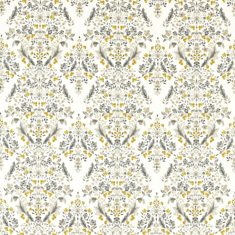 CLARKE AND CLARKE F1559/01.CAC.0 GAWTHORPE CHARCOAL Fabric - Eade's Wallpaper