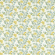 CLARKE AND CLARKE F1560/02.CAC.0 NEW GROVE DENIM/CITRUS Fabric - Eade's Wallpaper