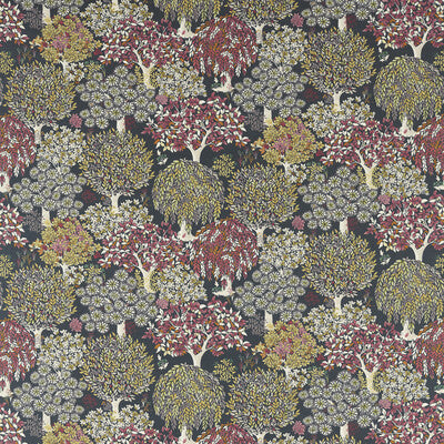CLARKE AND CLARKE F1563/01.CAC.0 TATTON CHARCOAL Fabric - Eade's Wallpaper