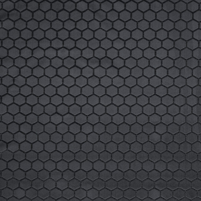 CLARKE AND CLARKE F1565/01.CAC.0 HEXA ESPRESSO Fabric - Eade's Wallpaper