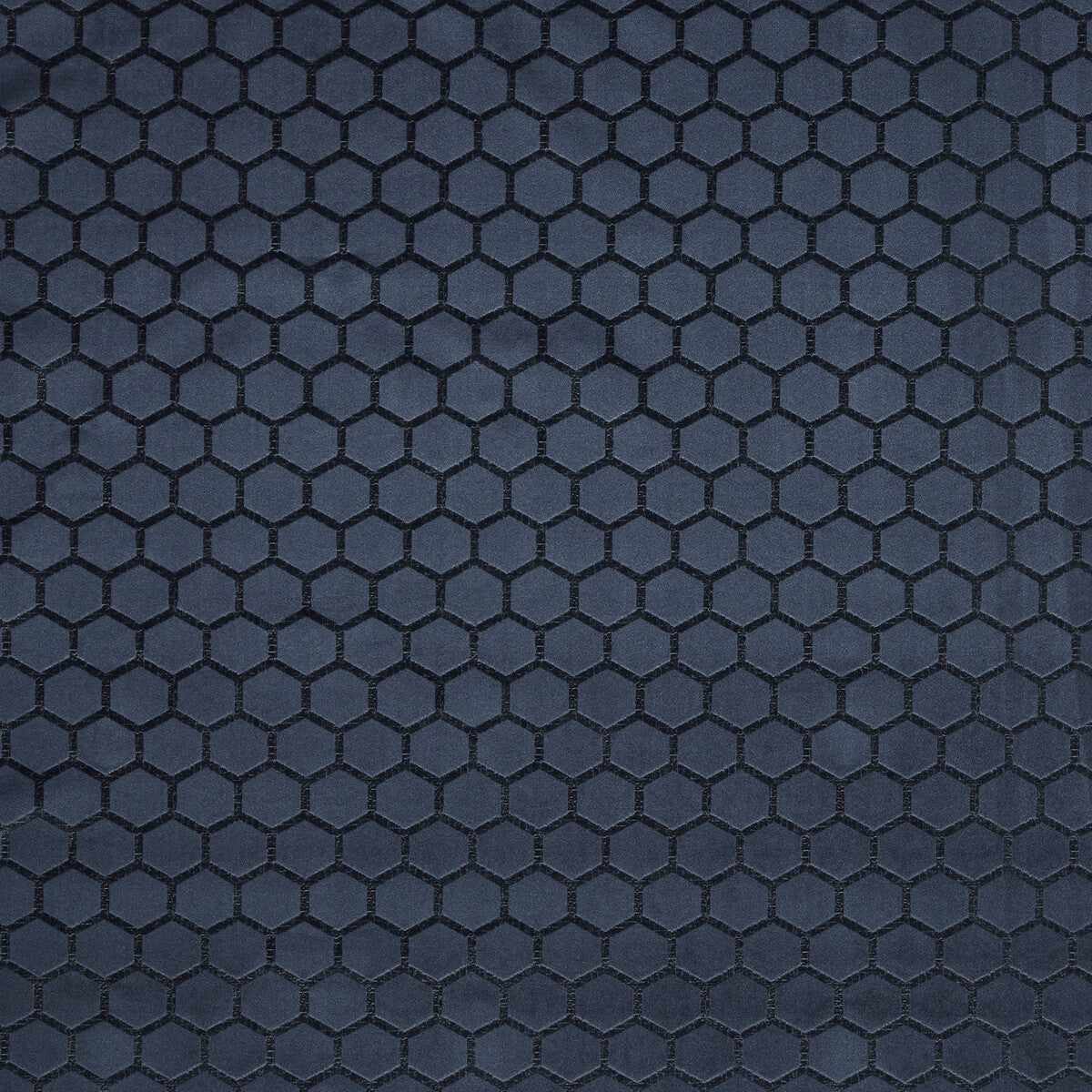 CLARKE AND CLARKE F1565/04.CAC.0 HEXA MIDNIGHT Fabric - Eade's Wallpaper