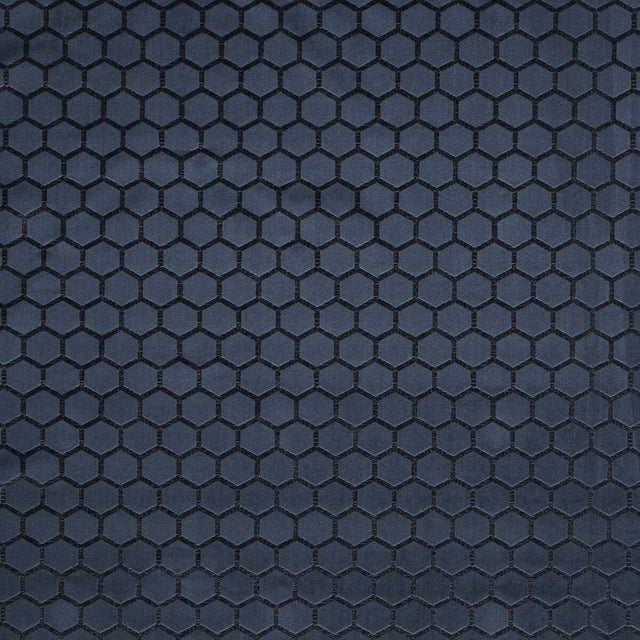 CLARKE AND CLARKE F1565/04.CAC.0 HEXA MIDNIGHT Fabric - Eade's Wallpaper