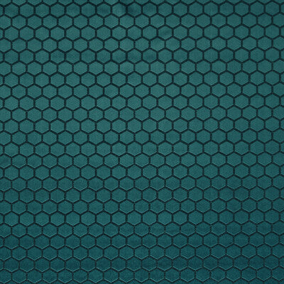 CLARKE AND CLARKE F1565/05.CAC.0 HEXA PEACOCK Fabric - Eade's Wallpaper