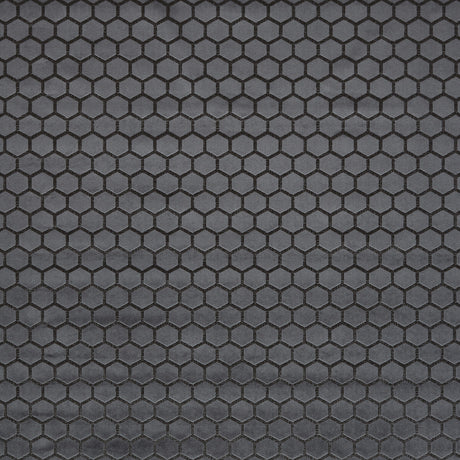 CLARKE AND CLARKE F1565/06.CAC.0 HEXA SMOKE Fabric - Eade's Wallpaper