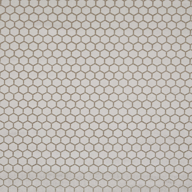 CLARKE AND CLARKE F1565/08.CAC.0 HEXA TAUPE Fabric - Eade's Wallpaper