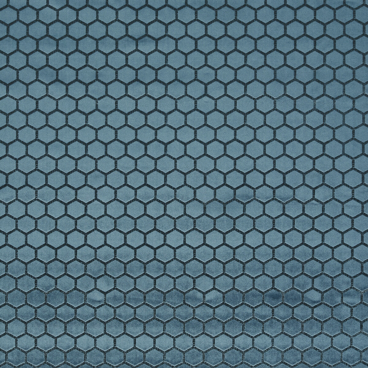 CLARKE AND CLARKE F1565/09.CAC.0 HEXA TEAL Fabric - Eade's Wallpaper