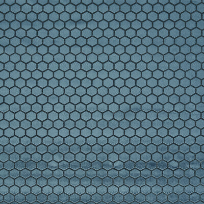 CLARKE AND CLARKE F1565/09.CAC.0 HEXA TEAL Fabric - Eade's Wallpaper
