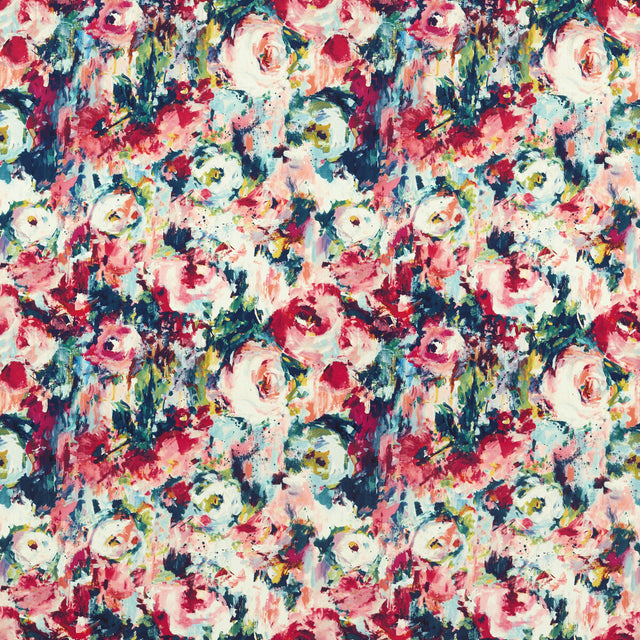 CLARKE AND CLARKE F1573/01.CAC.0 KINGSLEY MIDNIGHT VELVET Fabric - Eade's Wallpaper