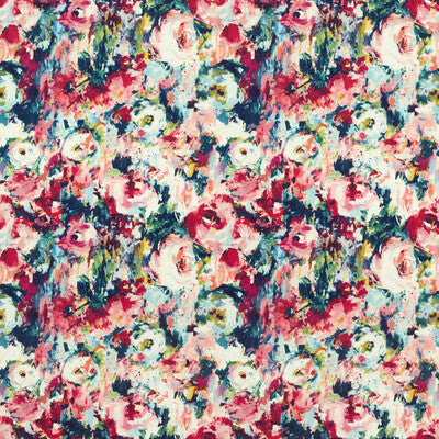 CLARKE AND CLARKE F1573/01.CAC.0 KINGSLEY MIDNIGHT VELVET Fabric - Eade's Wallpaper