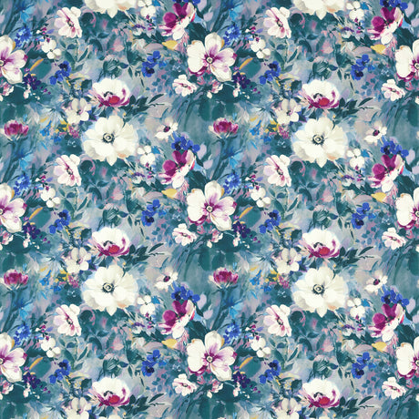 CLARKE AND CLARKE F1574/01.CAC.0 RUGOSA DAMSON VELVET Fabric - Eade's Wallpaper