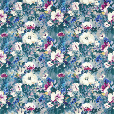 CLARKE AND CLARKE F1574/01.CAC.0 RUGOSA DAMSON VELVET Fabric - Eade's Wallpaper