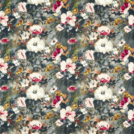 CLARKE AND CLARKE F1574/02.CAC.0 RUGOSA NOIR VELVET Fabric - Eade's Wallpaper