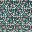 CLARKE AND CLARKE F1575/02.CAC.0 WILD MEADOW MIDNIGHT VELVET Fabric - Eade's Wallpaper