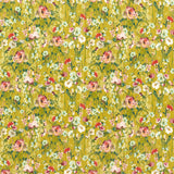 CLARKE AND CLARKE F1575/05.CAC.0 WILD MEADOW OCHRE VELVET Fabric - Eade's Wallpaper