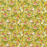 CLARKE AND CLARKE F1575/05.CAC.0 WILD MEADOW OCHRE VELVET Fabric - Eade's Wallpaper