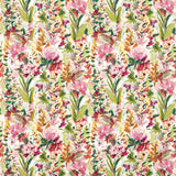 CLARKE AND CLARKE F1576/02.CAC.0 HYDRANGEA MINERAL/OCHRE Fabric - Eade's Wallpaper