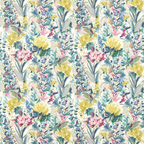 CLARKE AND CLARKE F1576/03.CAC.0 HYDRANGEA MULTI Fabric - Eade's Wallpaper
