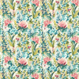CLARKE AND CLARKE F1576/04.CAC.0 HYDRANGEA SPICE/FOREST Fabric - Eade's Wallpaper