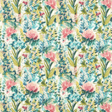 CLARKE AND CLARKE F1576/04.CAC.0 HYDRANGEA SPICE/FOREST Fabric - Eade's Wallpaper