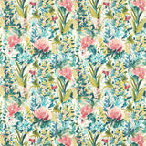 CLARKE AND CLARKE F1576/04.CAC.0 HYDRANGEA SPICE/FOREST Fabric - Eade's Wallpaper