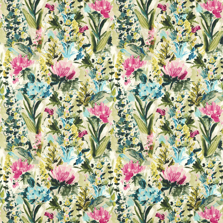 CLARKE AND CLARKE F1576/05.CAC.0 HYDRANGEA SUMMER Fabric - Eade's Wallpaper