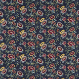 CLARKE AND CLARKE F1580/03.CAC.0 TONQUIN MIDNIGHT EMB Fabric - Eade's Wallpaper