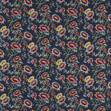 CLARKE AND CLARKE F1580/03.CAC.0 TONQUIN MIDNIGHT EMB Fabric - Eade's Wallpaper