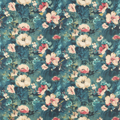 CLARKE AND CLARKE F1584/01.CAC.0 RUGOSA MIDNIGHT LINEN Fabric - Eade's Wallpaper