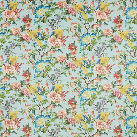 CLARKE AND CLARKE F1586/02.CAC.0 GOLDEN PARROT MINERAL VELVET Fabric - Eade's Wallpaper