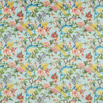 CLARKE AND CLARKE F1586/02.CAC.0 GOLDEN PARROT MINERAL VELVET Fabric - Eade's Wallpaper
