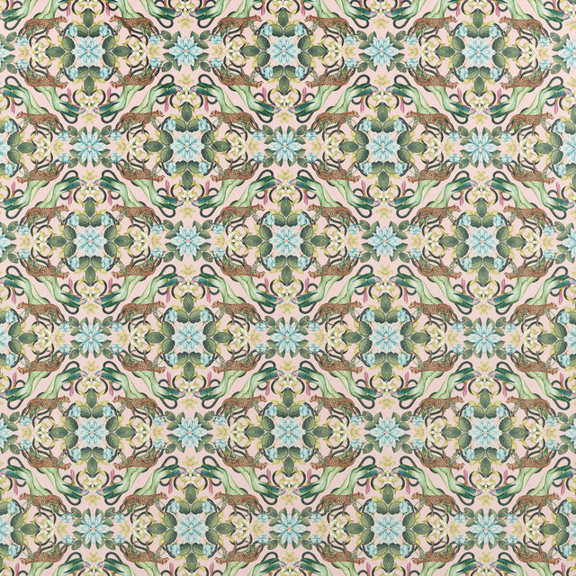 CLARKE AND CLARKE F1587/01.CAC.0 MENAGERIE BLUSH VELVET Fabric - Eade's Wallpaper