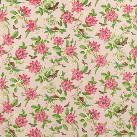 CLARKE AND CLARKE F1588/01.CAC.0 PINK LOTUS BLUSH VELVET Fabric - Eade's Wallpaper