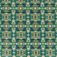 CLARKE AND CLARKE F1592/02.CAC.0 WONDERLUST TEA STORY TEAL VELVET Fabric - Eade's Wallpaper