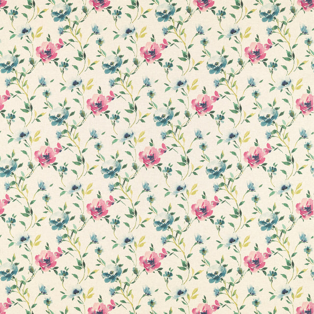 CLARKE AND CLARKE F1594/01.CAC.0 SERENA LINEN/FOREST LINEN Fabric - Eade's Wallpaper