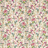 CLARKE AND CLARKE F1596/01.CAC.0 WILD MEADOW BLUSH Fabric - Eade's Wallpaper