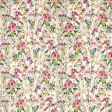 CLARKE AND CLARKE F1596/01.CAC.0 WILD MEADOW BLUSH Fabric - Eade's Wallpaper