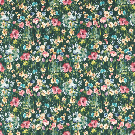 CLARKE AND CLARKE F1596/03.CAC.0 WILD MEADOW FOREST Fabric - Eade's Wallpaper