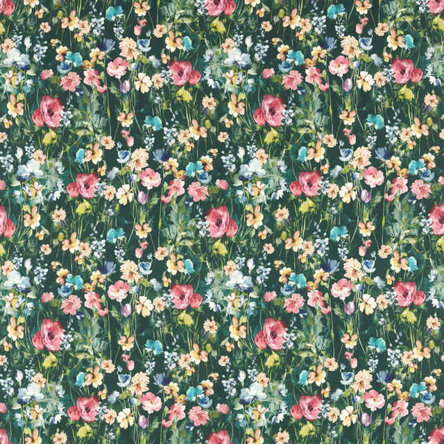 CLARKE AND CLARKE F1596/03.CAC.0 WILD MEADOW FOREST Fabric - Eade's Wallpaper