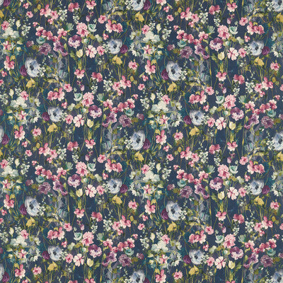 CLARKE AND CLARKE F1597/01.CAC.0 WILD MEADOW MULTI LINEN Fabric - Eade's Wallpaper