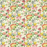 CLARKE AND CLARKE F1600/01.CAC.0 GOLDEN PARROT IVORY Fabric - Eade's Wallpaper