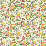 CLARKE AND CLARKE F1600/01.CAC.0 GOLDEN PARROT IVORY Fabric - Eade's Wallpaper