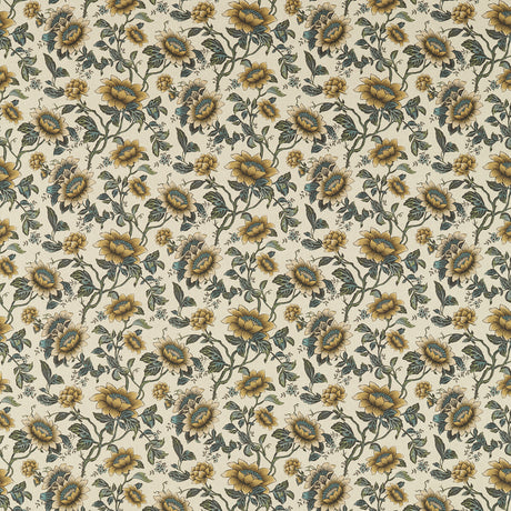 CLARKE AND CLARKE F1604/01.CAC.0 TONQUIN LINEN/CHARTREUSE Fabric - Eade's Wallpaper