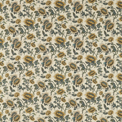 CLARKE AND CLARKE F1604/01.CAC.0 TONQUIN LINEN/CHARTREUSE Fabric - Eade's Wallpaper