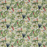 CLARKE AND CLARKE F1605/01.CAC.0 WATERLILY DOVE Fabric - Eade's Wallpaper