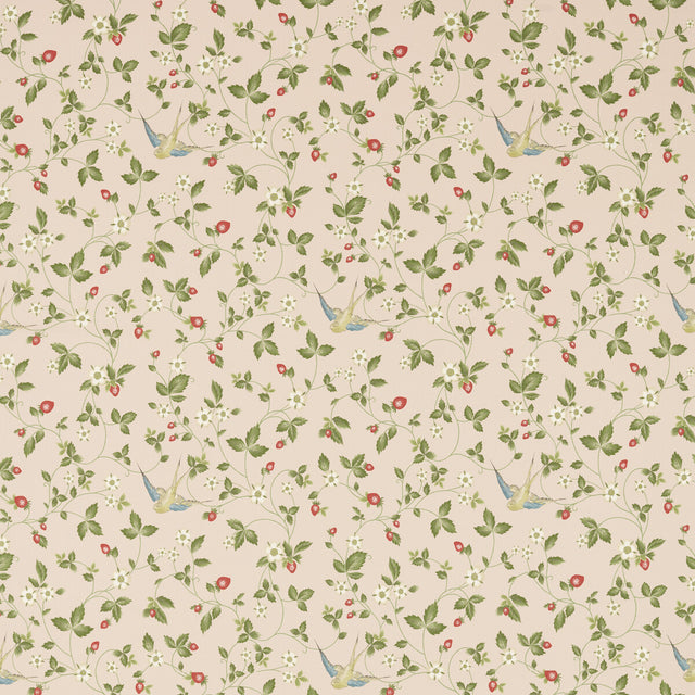 CLARKE AND CLARKE F1606/01.CAC.0 WILD STRAWBERRY BLUSH LINEN Fabric - Eade's Wallpaper