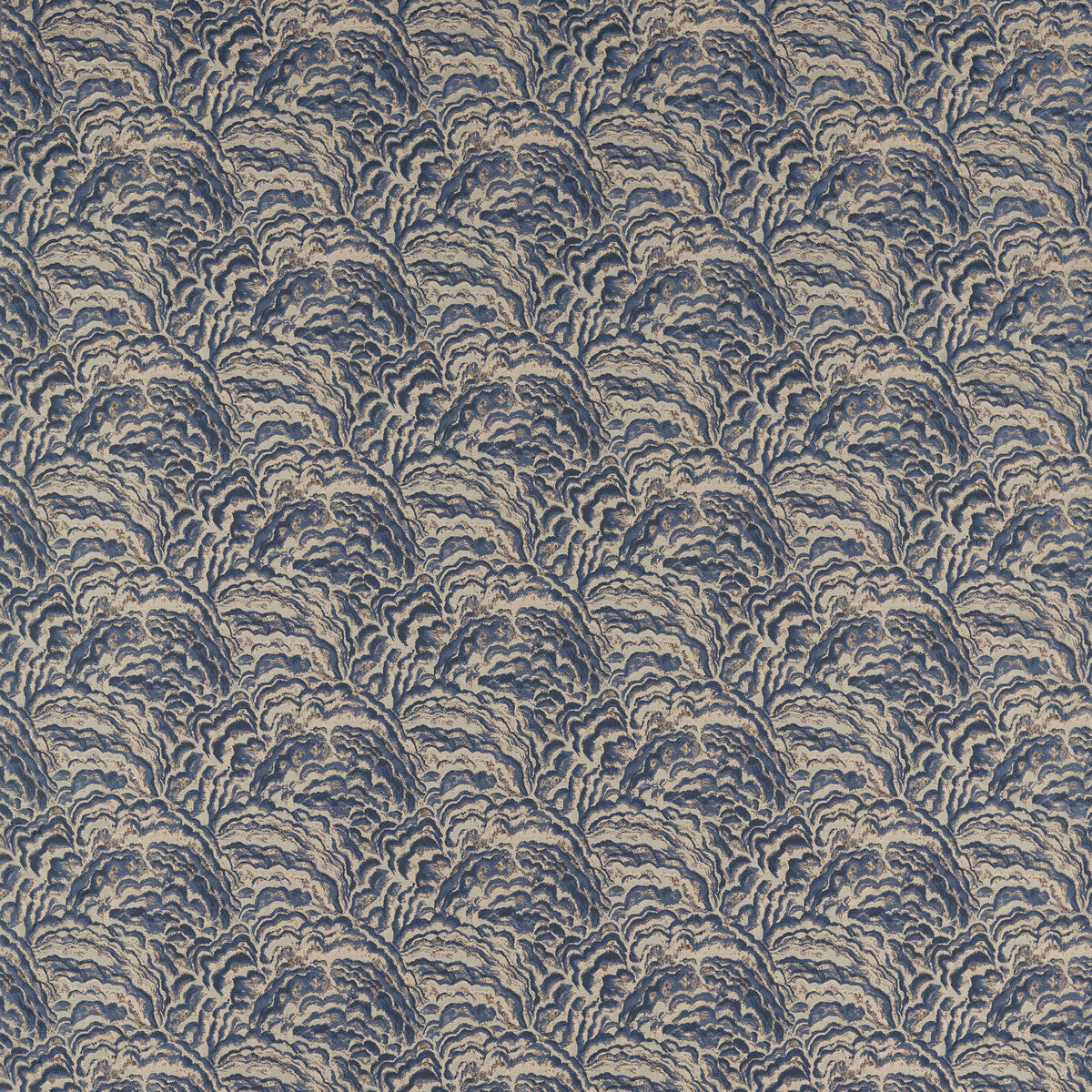 CLARKE AND CLARKE F1609/02.CAC.0 LUMINO MIDNIGHT/COPPER Fabric - Eade's Wallpaper