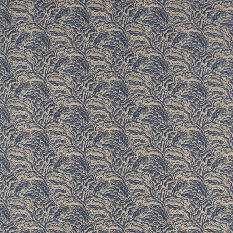 CLARKE AND CLARKE F1609/02.CAC.0 LUMINO MIDNIGHT/COPPER Fabric - Eade's Wallpaper