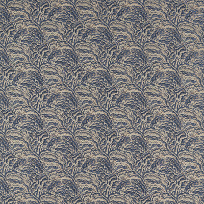 CLARKE AND CLARKE F1609/02.CAC.0 LUMINO MIDNIGHT/COPPER Fabric - Eade's Wallpaper
